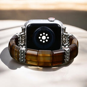 Cinturino Elasticizzato Apple Watch in Agata Duna Eterea