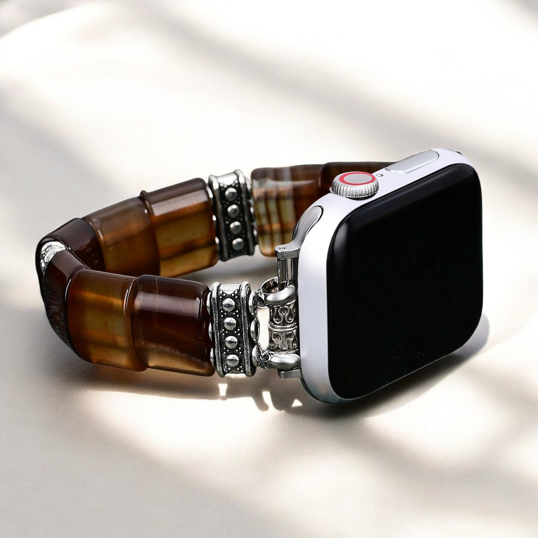 Cinturino Elasticizzato Apple Watch in Agata Duna Eterea