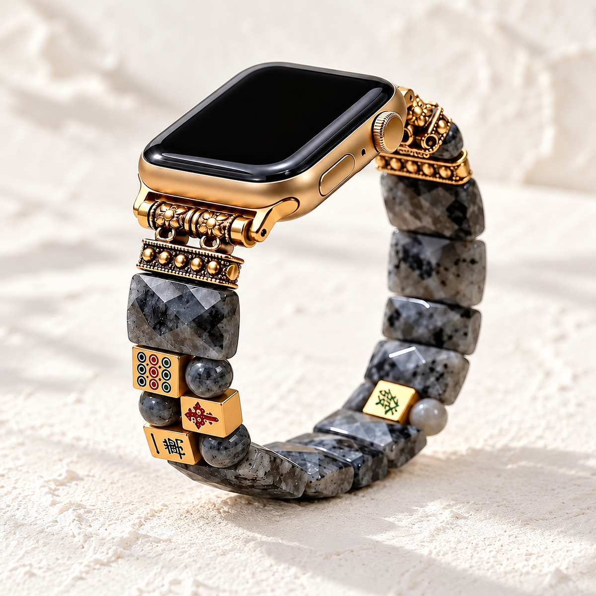 Cinturino Mahjong Fortuna di Mezzanotte Apple Watch