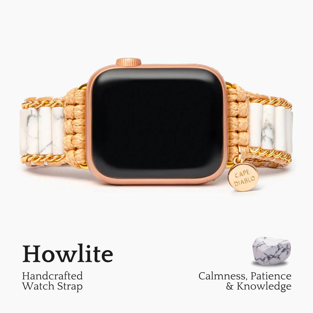 Cinturino Apple Watch in Howlite Celestiale