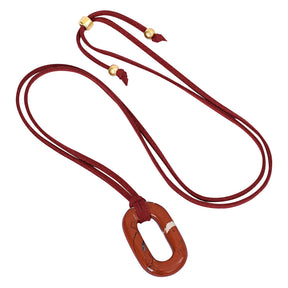 Collana Serenità Redstone in Camoscio