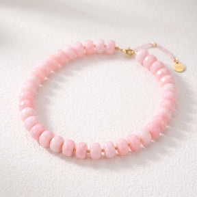 Collana chunky Dream Rose Quartz con blush