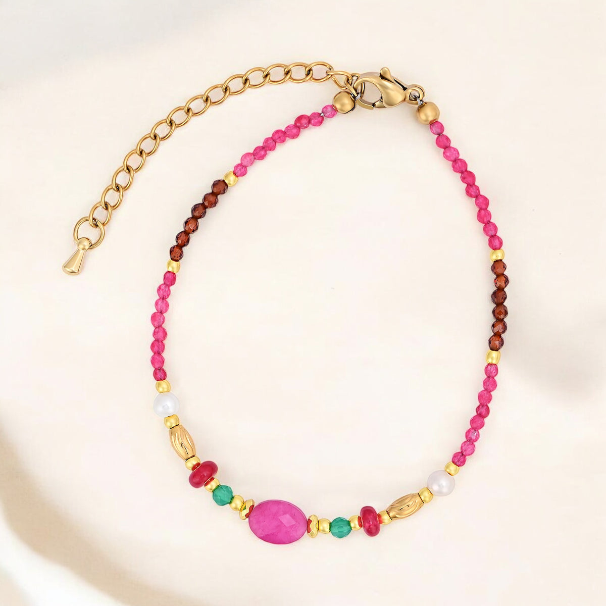Bracciale di Armonia in Giada Rubino