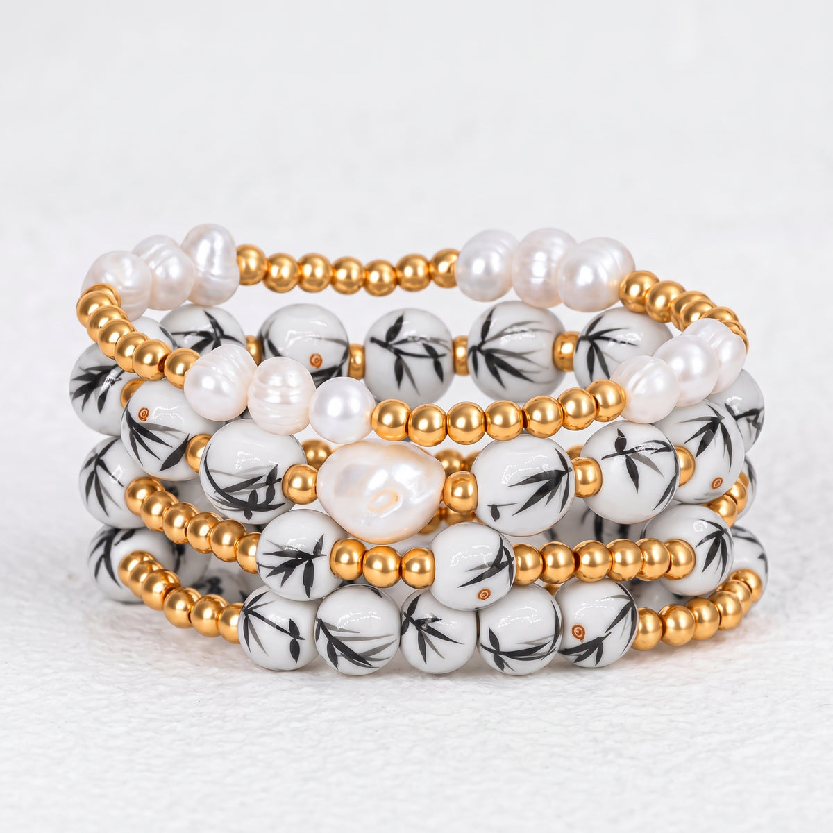 Set di bracciali Porcelain Garden Bamboo Mist
