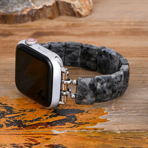 Cinturino elasticizzato in pietra bilanciata mezzanotte per Apple Watch