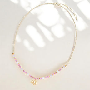 Collana Blush Lotus Serenity
