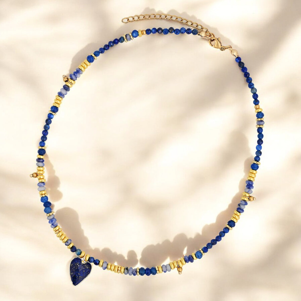 Collana con ciondolo a forma di cuore Lapis