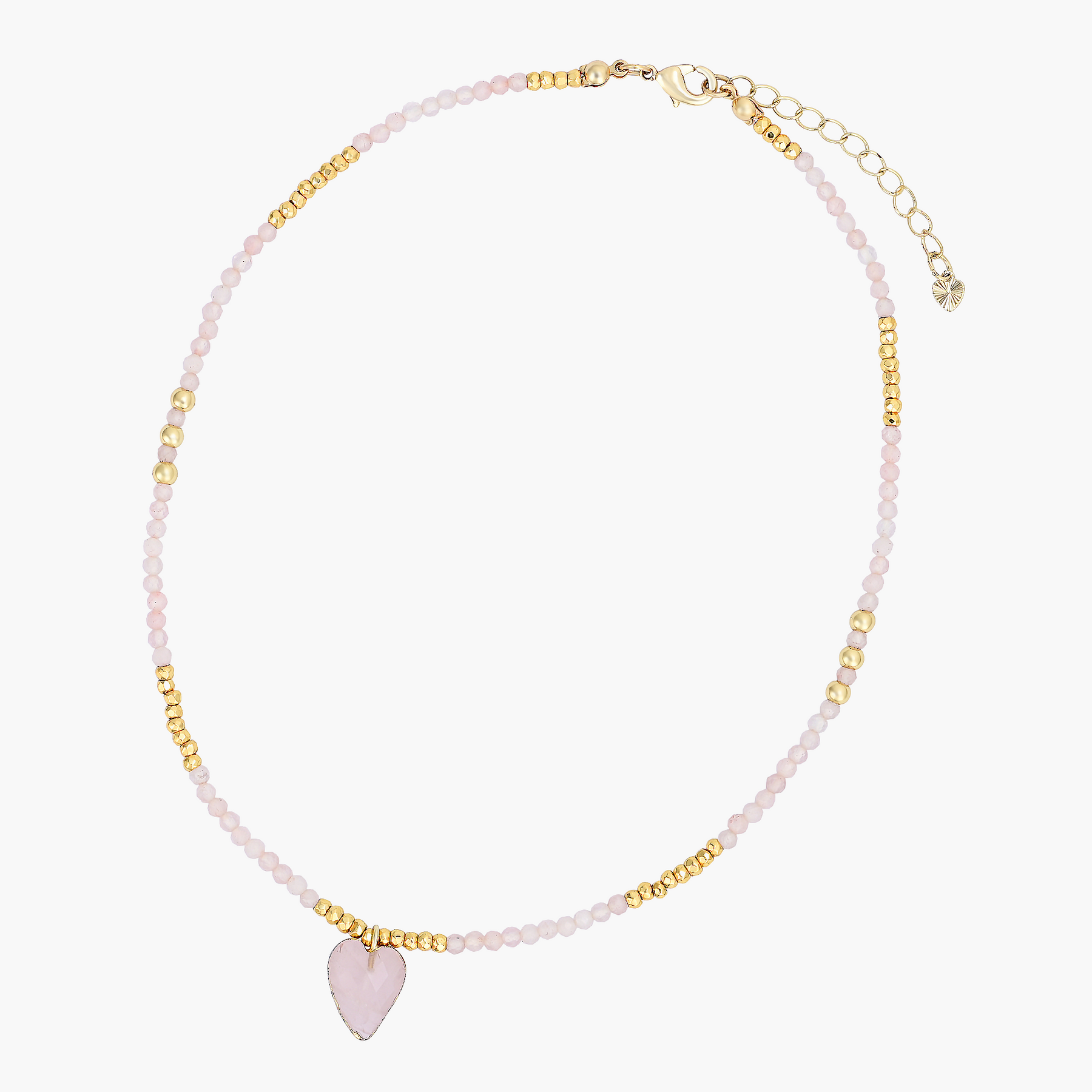 Collana con ciondolo a forma di rosa e amore