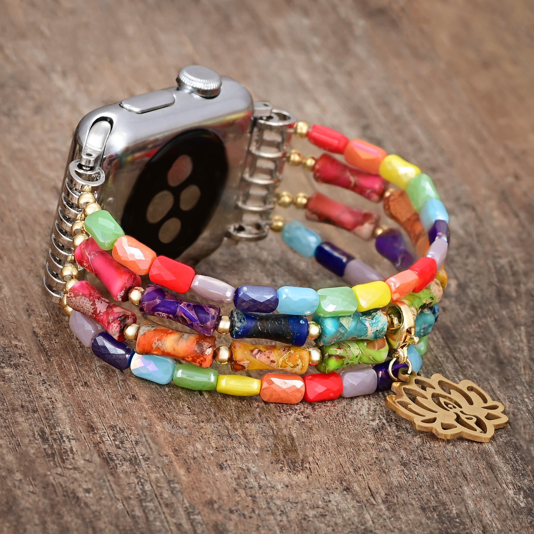 Cinturino Apple Watch elasticizzato Lotus Chakra