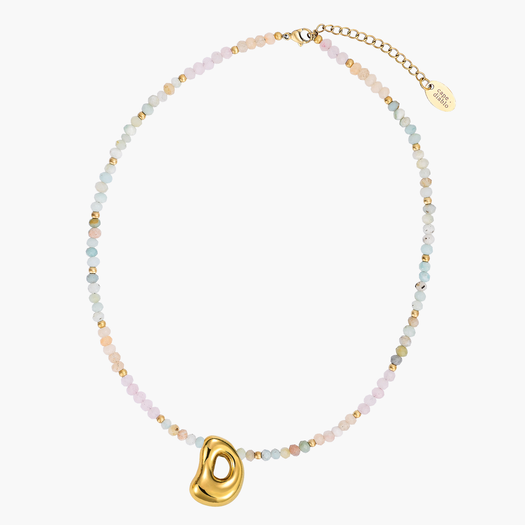 Collana Iniziale a Bolle Pastello