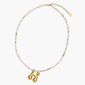 Collana Iniziale a Bolle Pastello