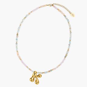 Collana Iniziale a Bolle Pastello
