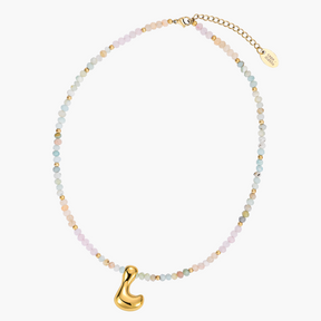 Collana Iniziale a Bolle Pastello