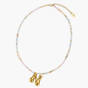 Collana Iniziale a Bolle Pastello