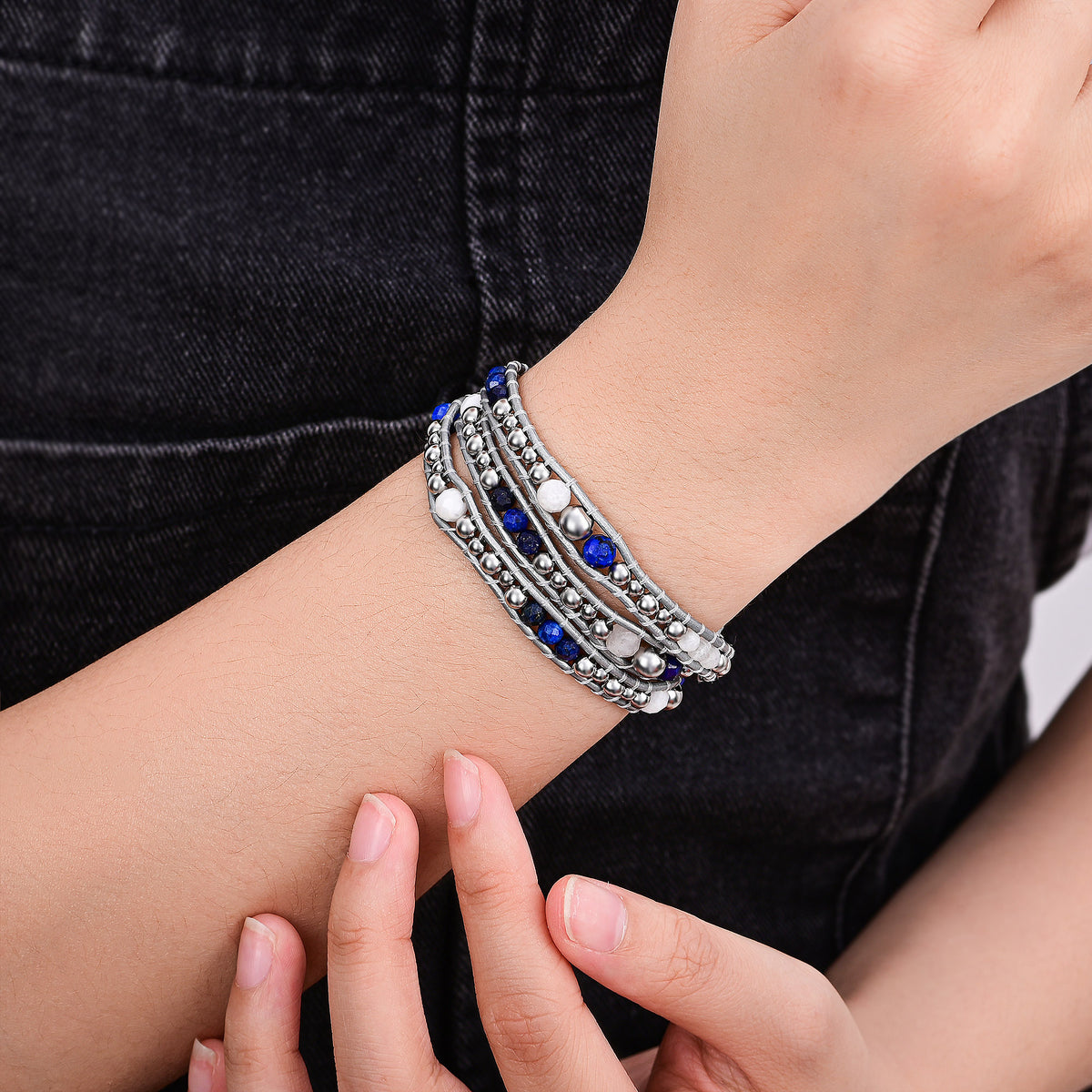 Bracciale Avvolgente Protettivo Celestial Lapis