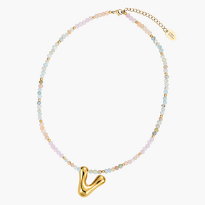 Collana Iniziale a Bolle Pastello