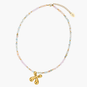 Collana Iniziale a Bolle Pastello