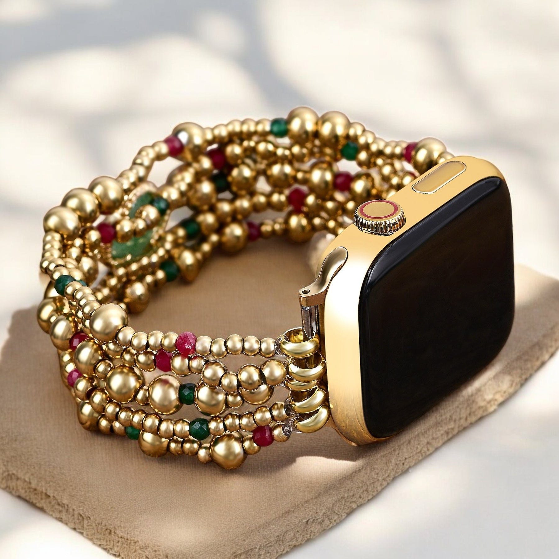 Cinturino Apple Watch Merry Clover Gold Stretch