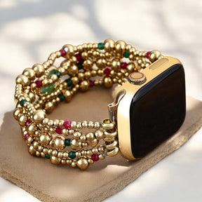 Cinturino Apple Watch Merry Clover Gold Stretch