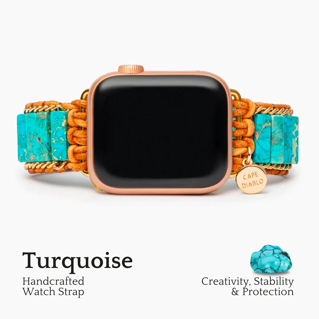 Cinturino per Apple Watch con protezione nativa turchese
