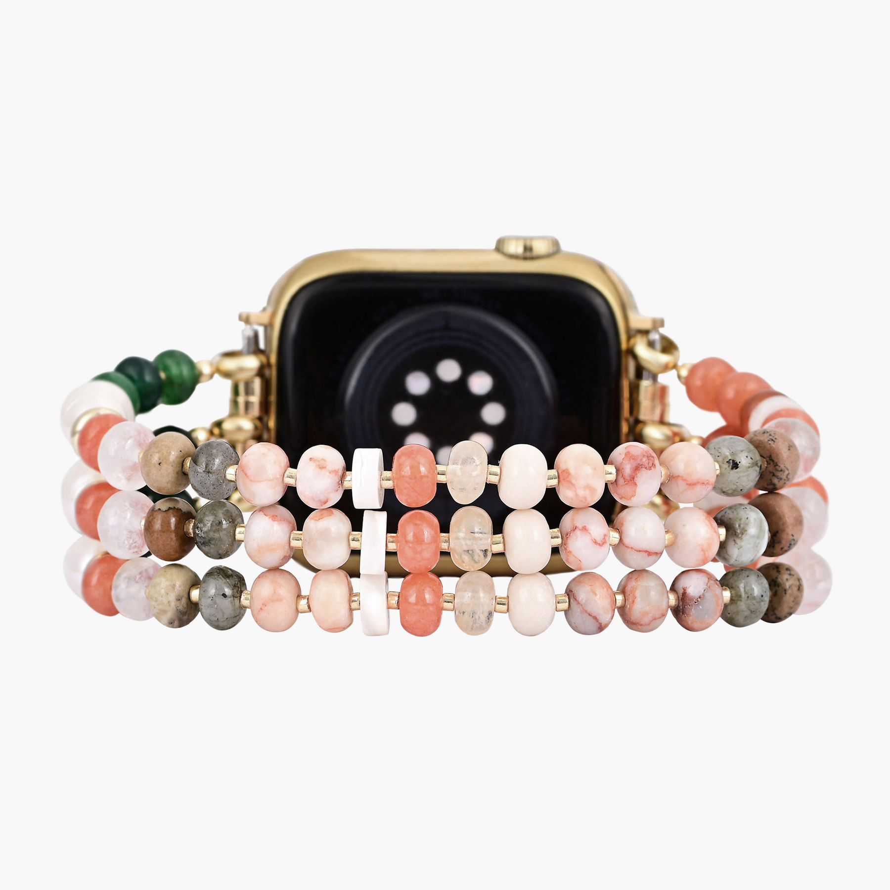 Cinturino in Pietra Naturale Corallo per Apple Watch