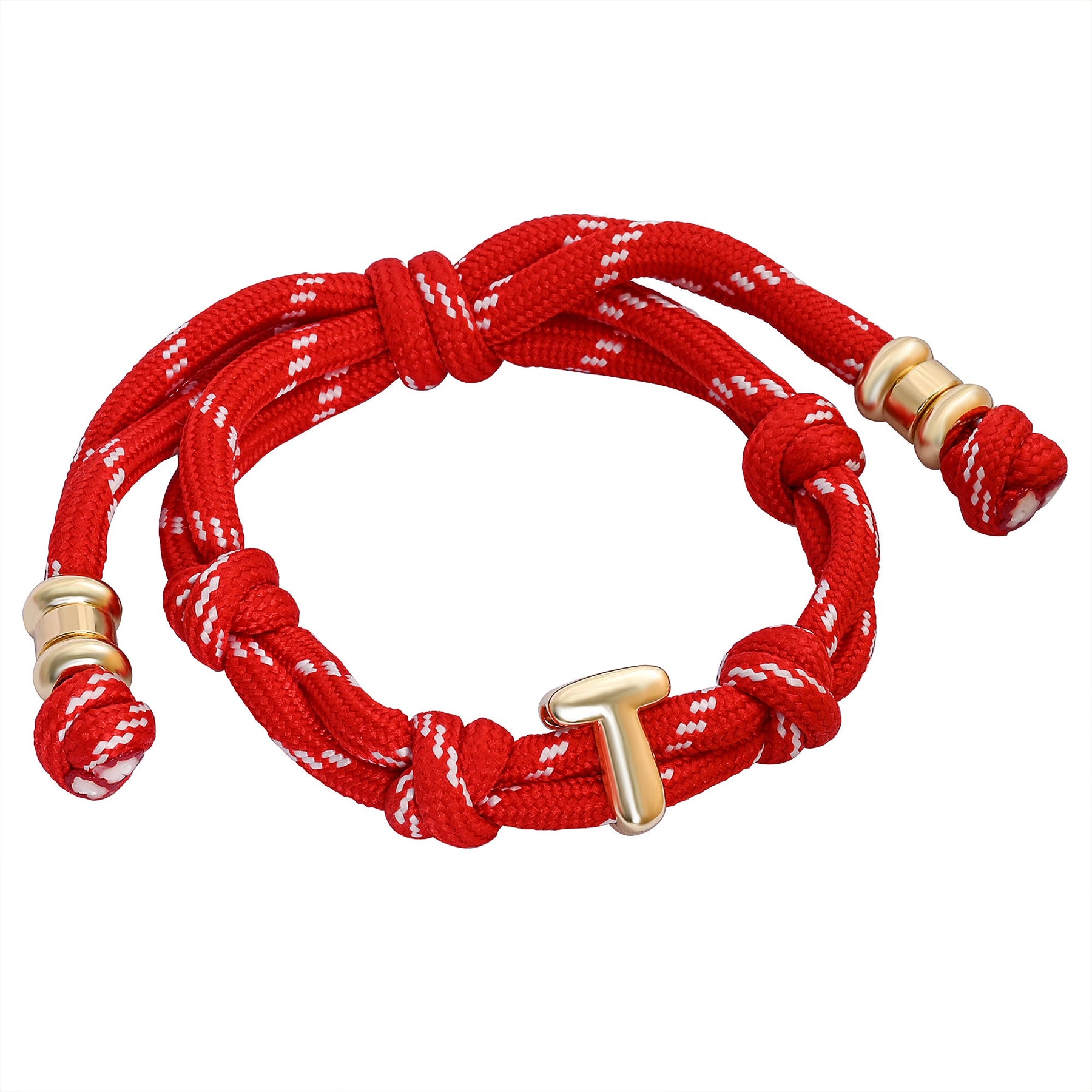 Braccialetti con iniziale annodata Bracelets