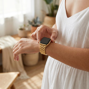 Cinturino di lusso Golden Chic per Apple Watch