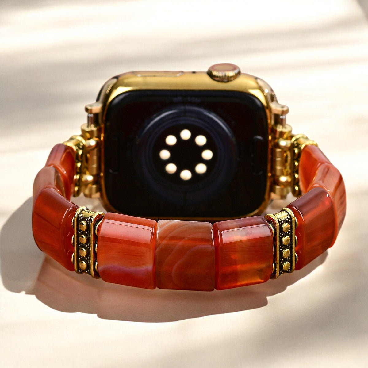 Bracciale in Agata Fiammeggiante Serene Apple Watch
