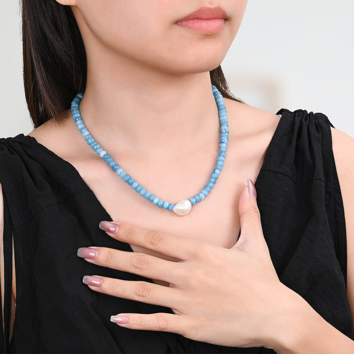 Collana di perle Jade Blossom