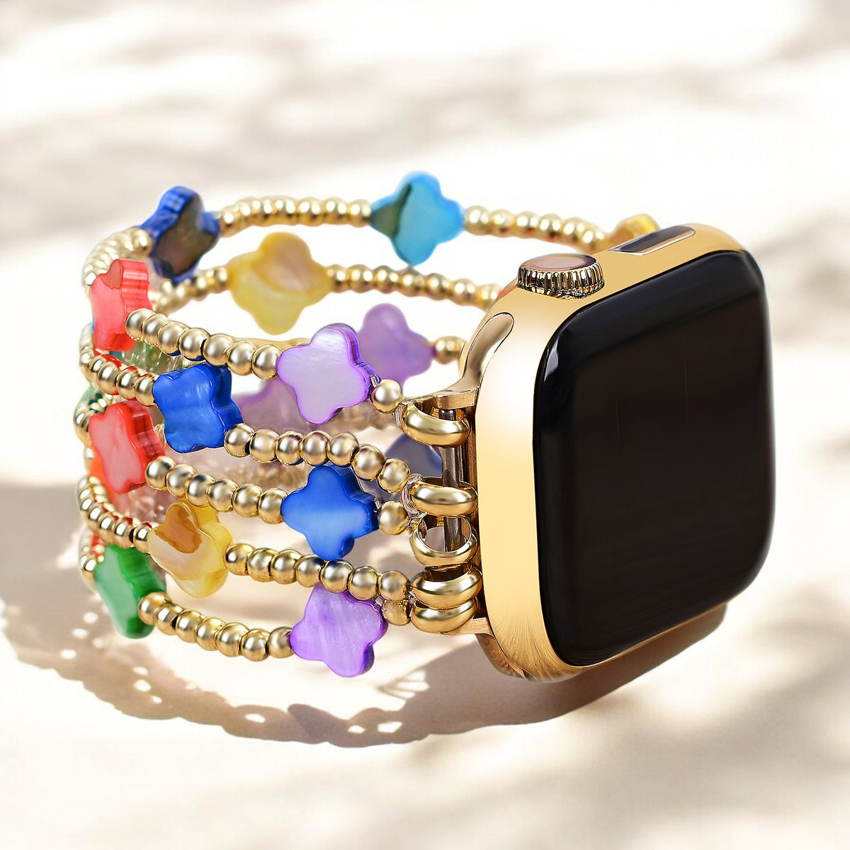Cinturino elastico per Apple Watch Chakra Clover