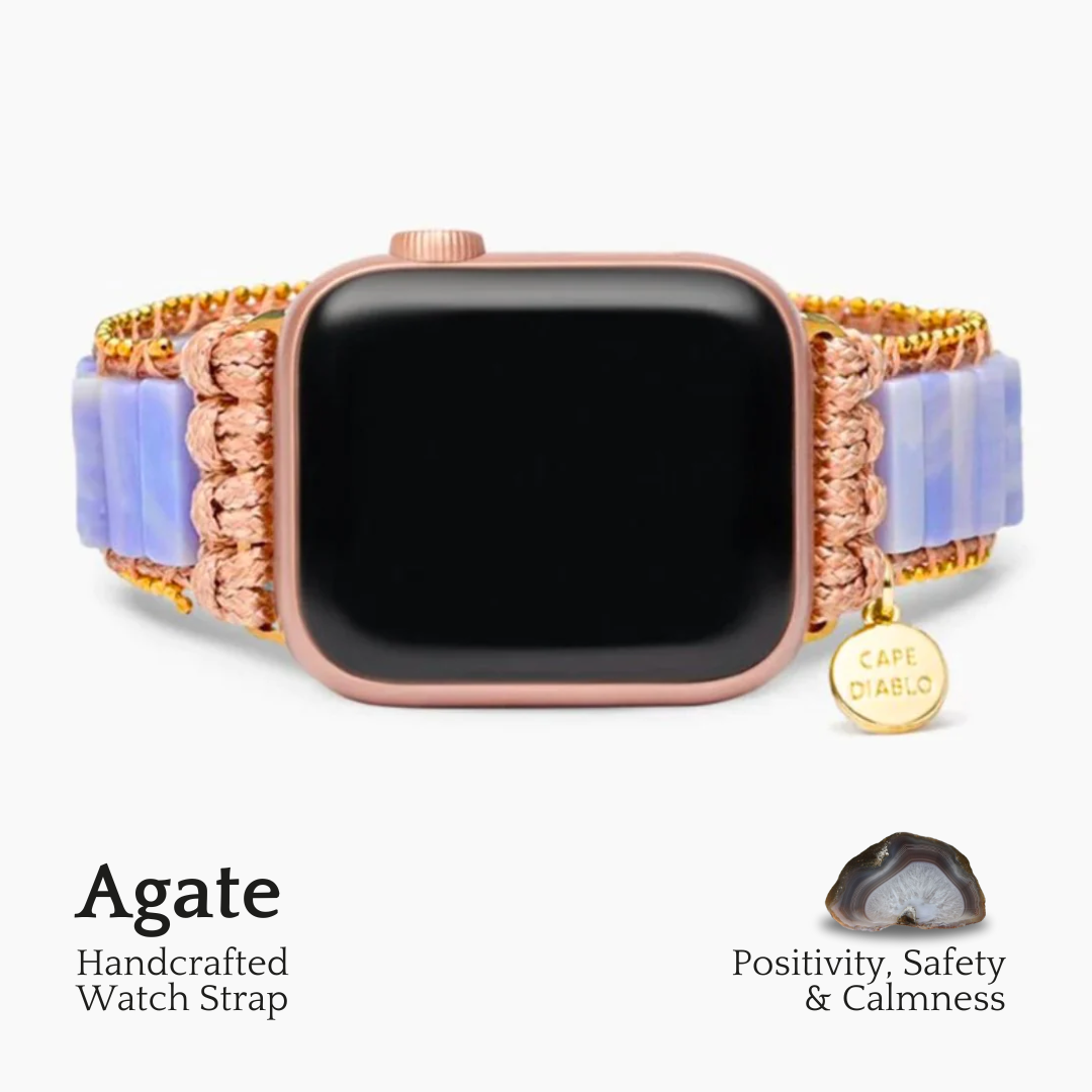 Cinturino in Agata Prugna per Apple Watch