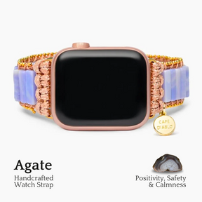 Cinturino per Apple Watch in agata prugna