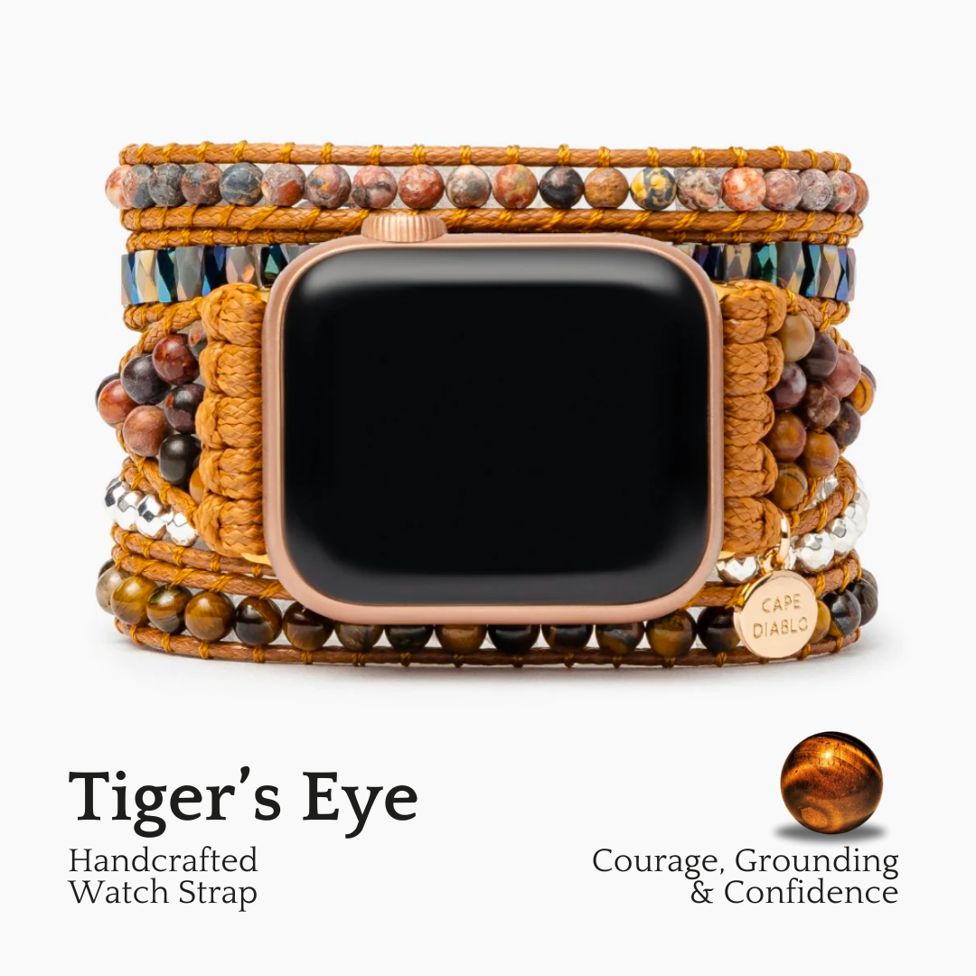 Cinturino per Apple Watch in occhio di tigre