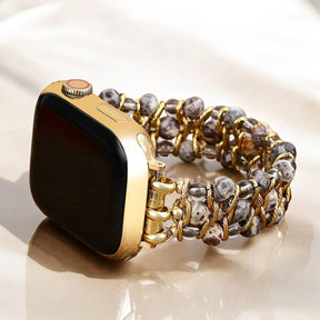 Cinturino Apple Watch in Giada Intrecciata Lussureggiante