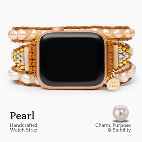 Grazioso cinturino per Apple Watch con perle d'acqua dolce