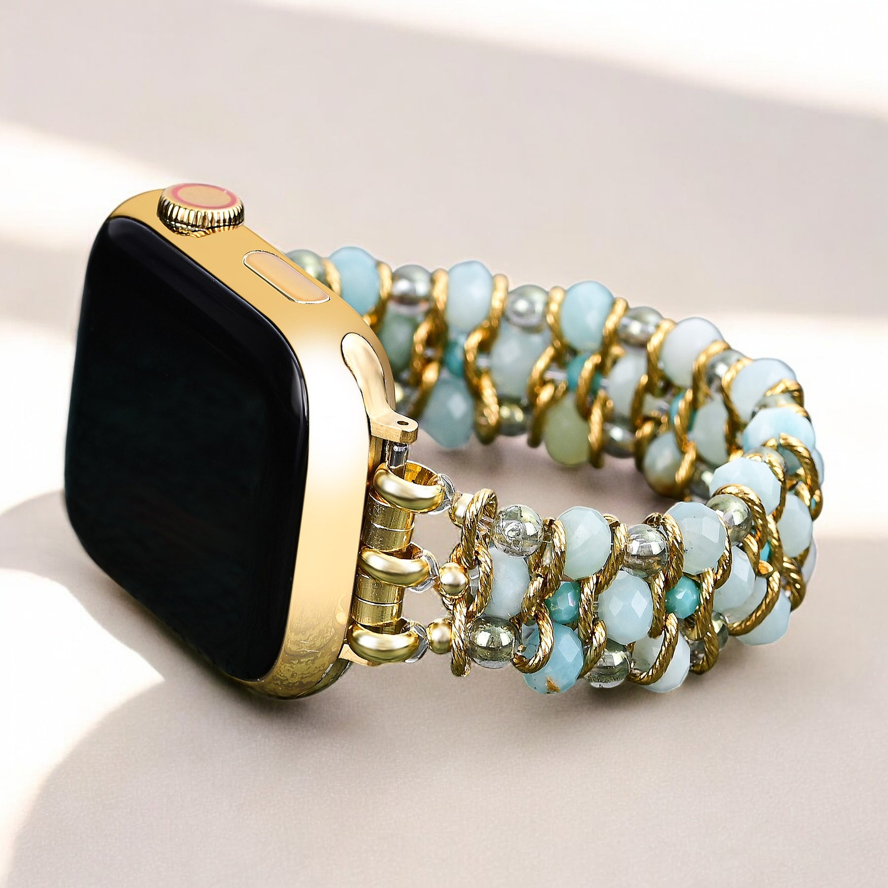 Cinturino intrecciato Apple Watch Amazonite Dream