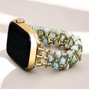 Cinturino intrecciato Apple Watch Amazonite Dream