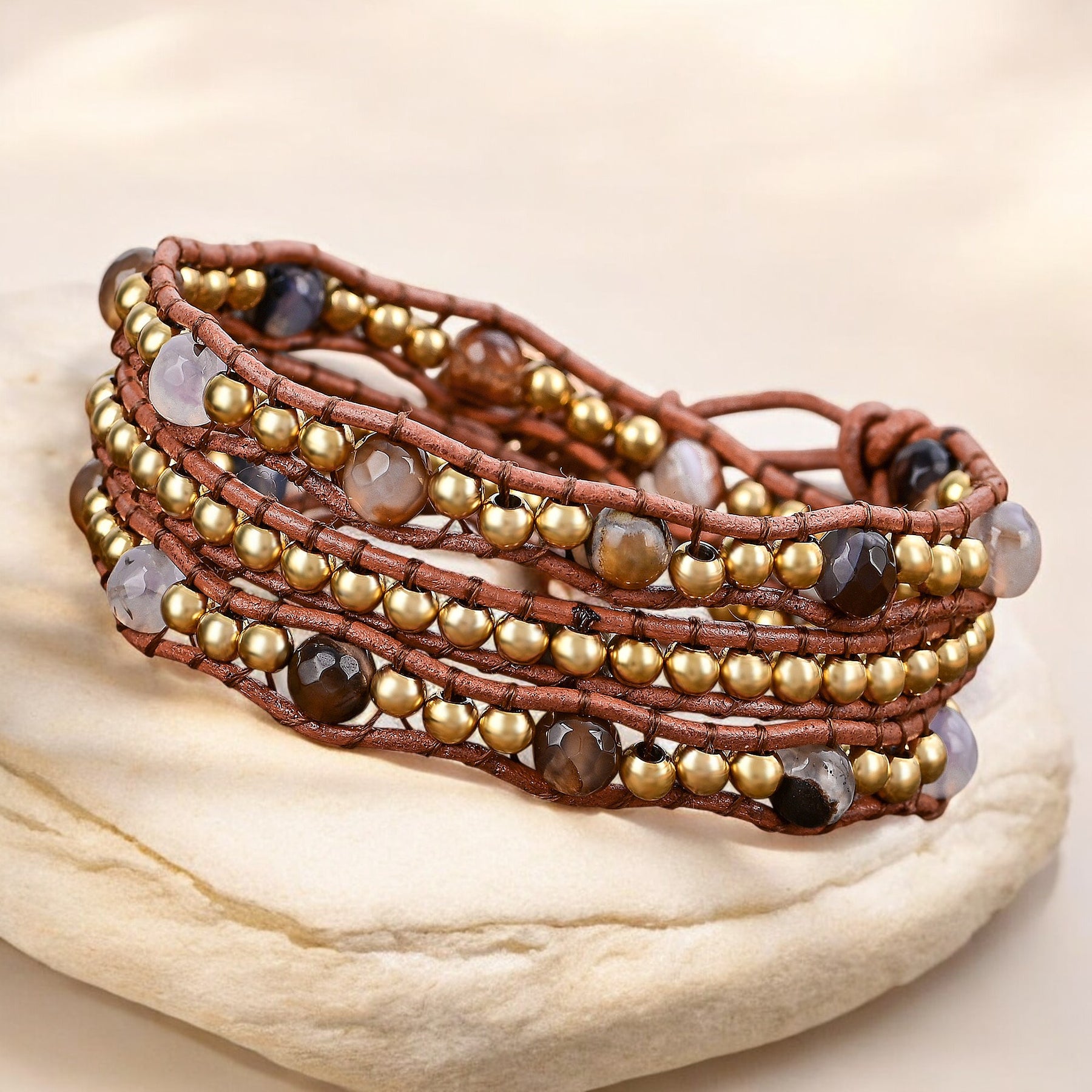 Bracciale avvolgente Terra Glow