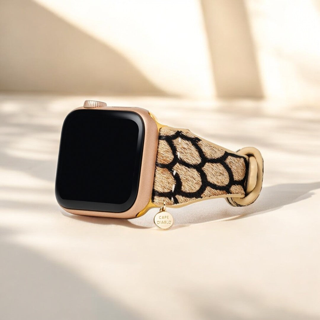 Cinturino Apple Watch in pelle Midnight Scales