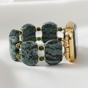 Cinturino per Apple Watch in muschio smeraldo e taxoite