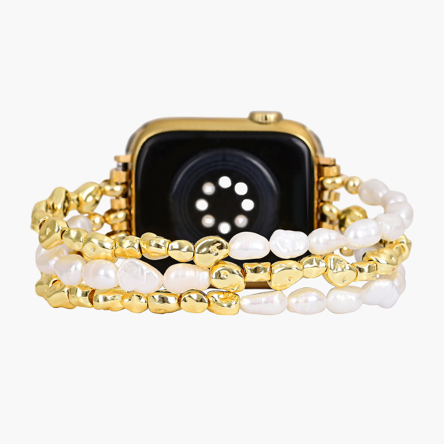 Cinturino elasticizzato Golden Pearl per Apple Watch