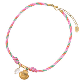 Collana con ciondolo conchiglia marina