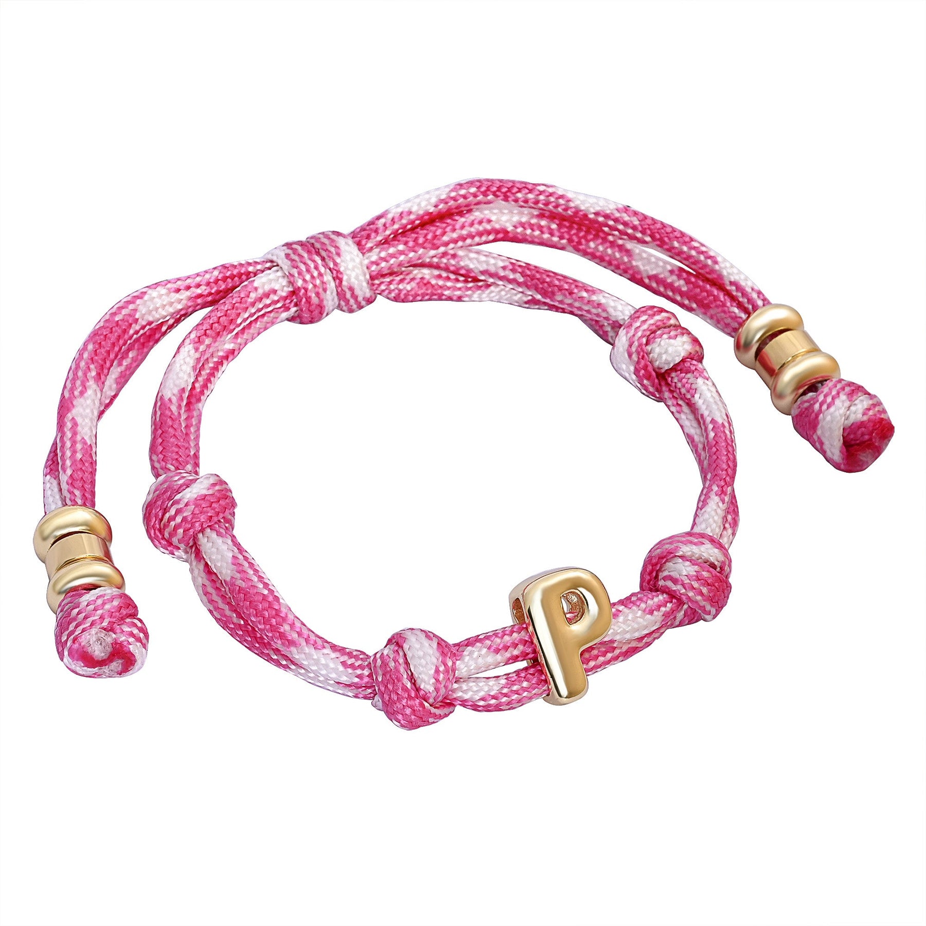 Braccialetti con iniziale annodata Bracelets