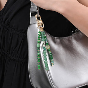 Charm per borsa Armonia in Avventurina Verde