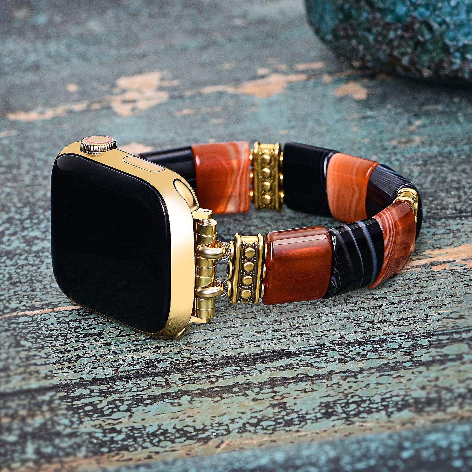 Cinturino Haunted Stripes Halloween per Apple Watch