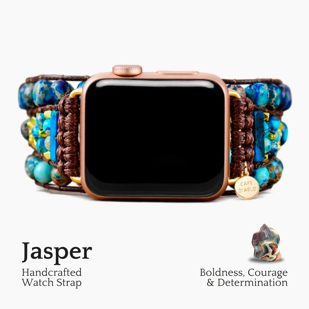 Grazioso cinturino Apple Watch in diaspro blu