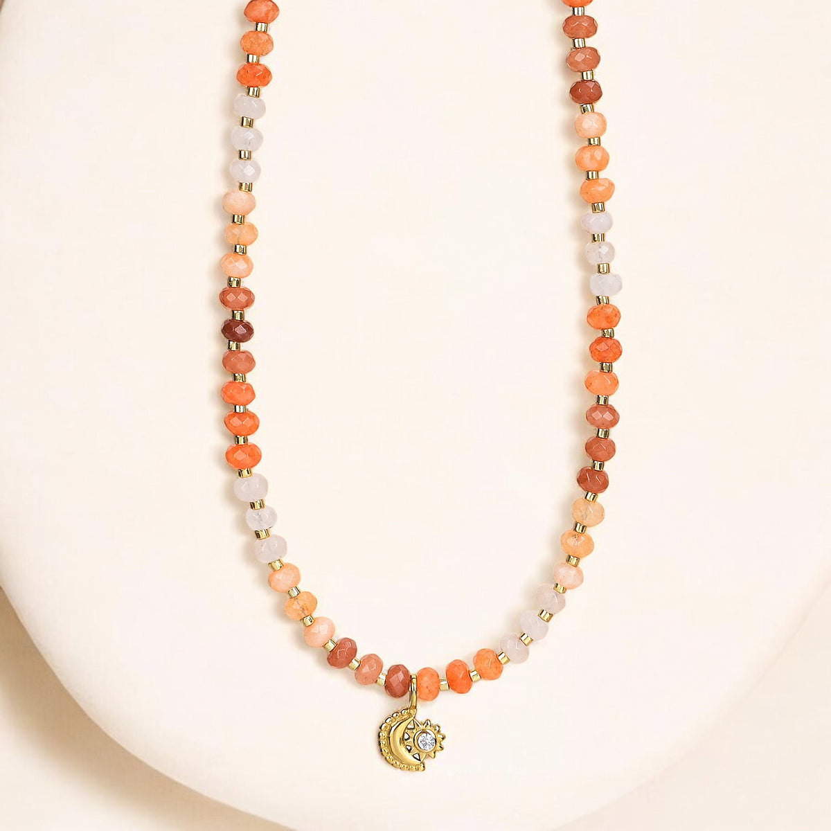 Collana di Giada Luce del Tramonto
