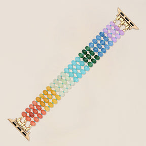 Cinturino Rainbow Glow Stone Stretch per Apple Watch