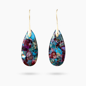 Mystic Depths Jasper Dangle Earrings