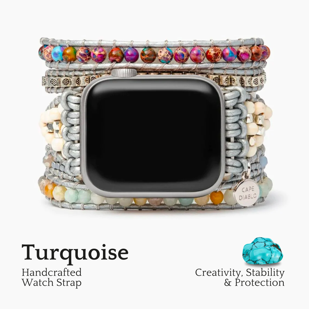 Cinturino Apple Watch in Turchese Guarigione e Protezione